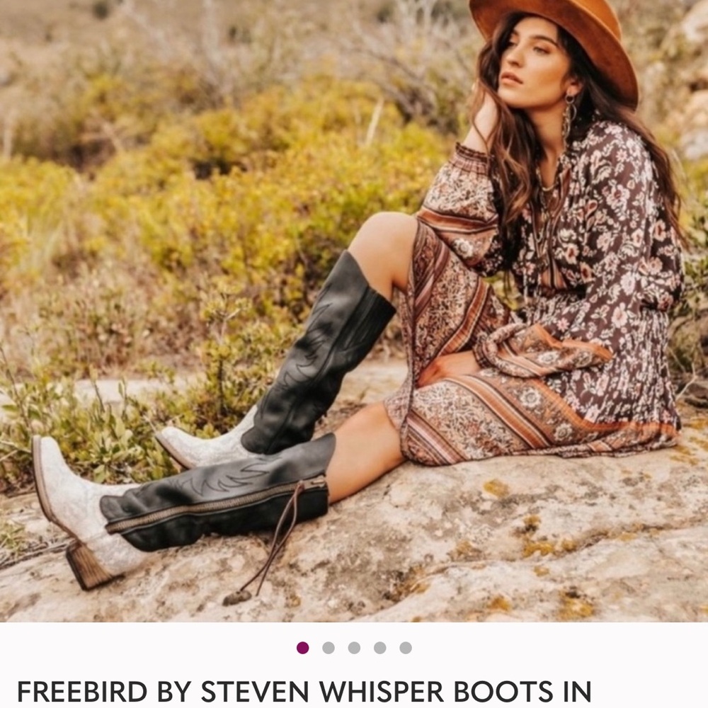 Freebird by Steven Two-Tone Whisper Boots